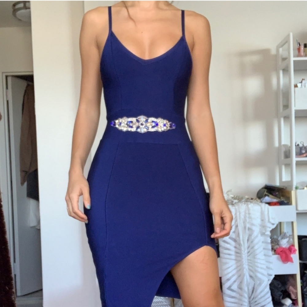 House of CB Herve Leger Bondage Dress
